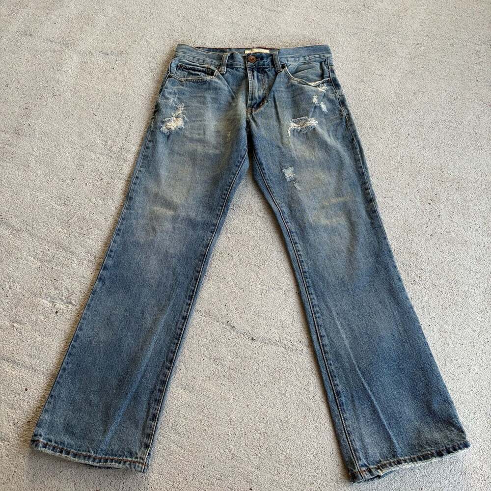 Y2k Aeropostale Driggs Slim Bootcut Distressed Denim Jeans 29/30